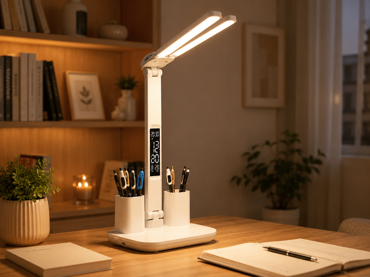 lampe de table led organisateur de bureau