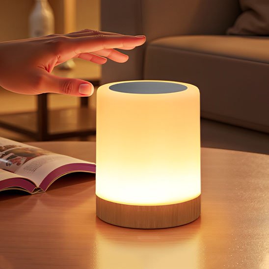 Lampe de chevet tactile