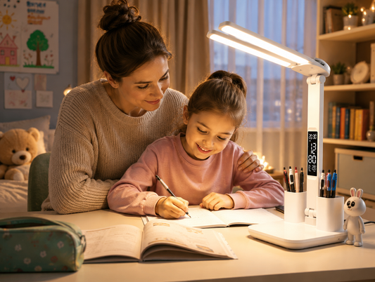lampe de table led maman et enfant devoirs